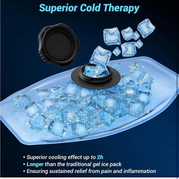 Auto Air Compression Cold Therapy with Large Back Brace & Ice Bag